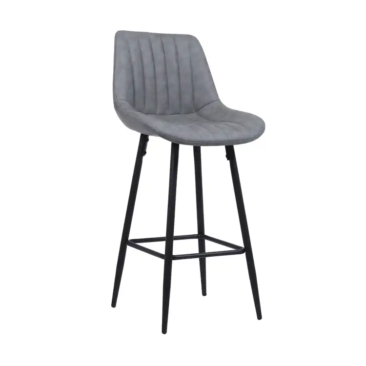 Grey Velvet Bar Chair Design Ideas